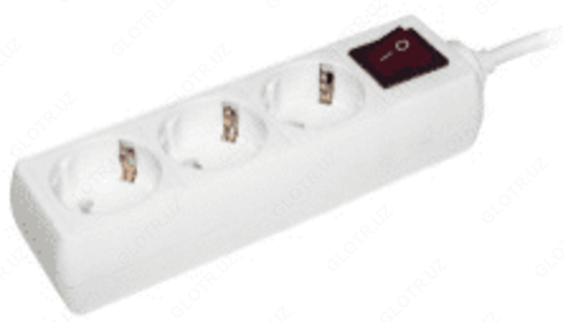  Uzatma kabeli U03K-ochirilgan. 3 orin 2P+PE/3 metr 3x1mm2 16A/250 IEK - 