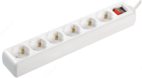 Удлинитель У06К-выкл. 6 мест 2P+PE/5 метров 3х1мм2 16А/250 IEK