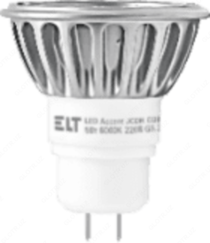  Светодиодная лампа LED ACCENT JCDR 50⁰ COB 220V 5W GU5 3 3000К ELT - 