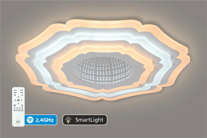  Светильник светодиодный потолочный с д/у Sunflower 3D - 100W SmartLight 2.4G D500 - 