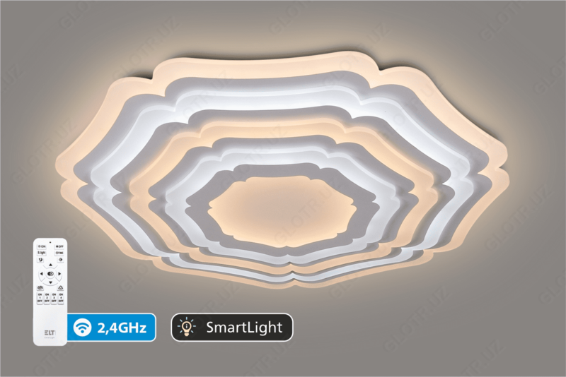 Светильник светодиодный потолочный с д/у Sunflower - 205W SmartLight 2.4G D800