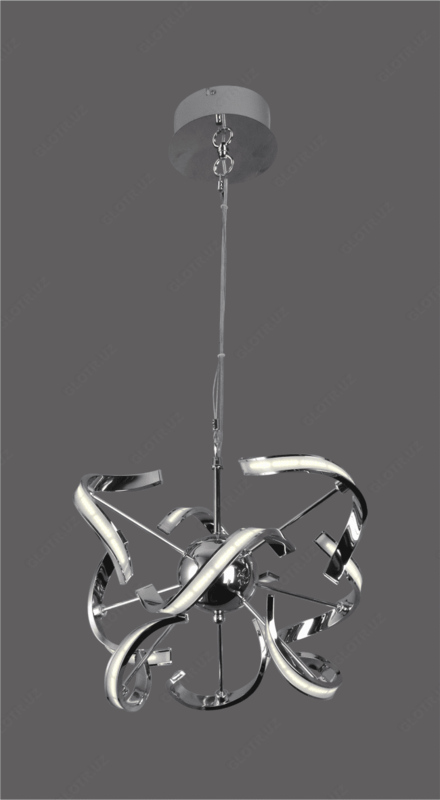  Светильник светодиодный подвесной Trend - 28W 4000K D400 - Chrome - 