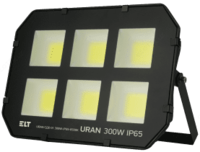 Прожектор светодиодный URAN СДО 01 300W-IP65-6500K-Черный ELT