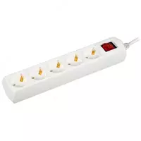 Удлинитель У05В 5 мест 2P+PE/5м 3х1мм2 10А/250В GENERICA