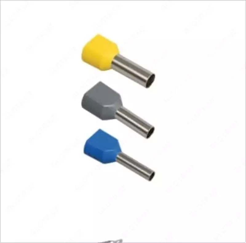 Наконечник-гильза НГИ2 4 0-12 с изолированным фланцем (серый) (100 шт) ИЭК