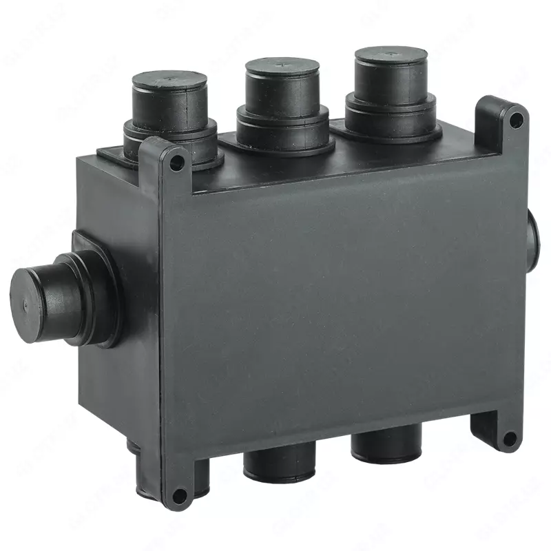 Monolit uchun 118x76x60mm lehim qutisi. sahifa qora IEK