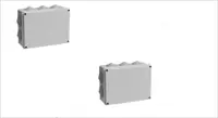  Коробка КМ41246 распаячная для о/п 190х140х120 мм IP55 (RAL7035  10 гермовводов) - 