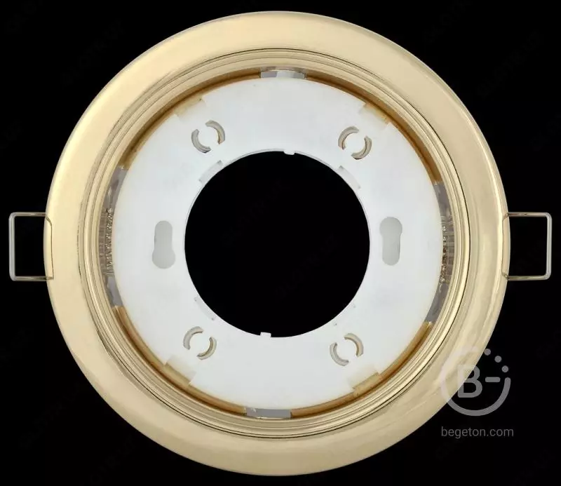 Светильник встраиваемый под лампу GX53 золото IEK