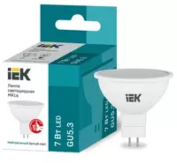 Лампа LED MR16 софит 9Вт 230В 6500К GU5.3 IEK
