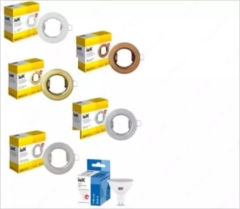  Лампа LED MR16 софит 9Вт 230В 6500К GU5.3 IEK - 