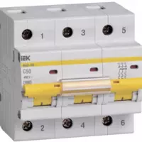 Ochirish toxtatuvchisi IEK VA 47-100 3P 50A 10kA x-ka C  uch kutupli