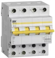  Выключатель-разъединитель трехпозиционный ВРТ-63 4P 63А IEK - 