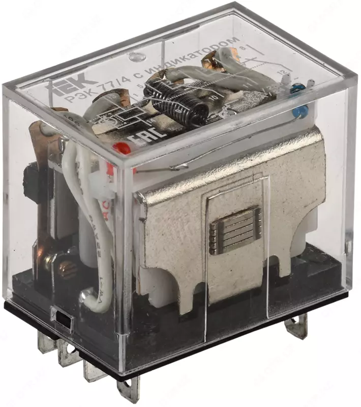 Реле промежуточное РЭК77/4(LY4) с индикацией 10А 230В АC IEK