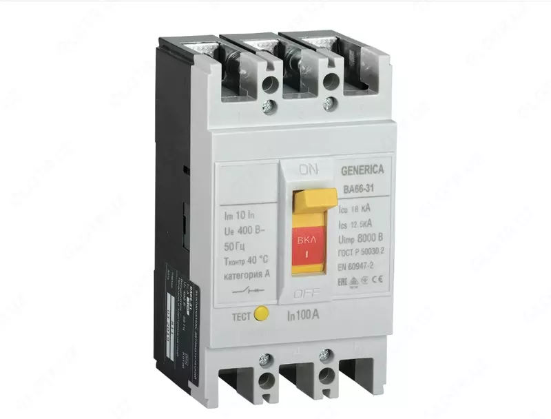  Автоматический выключатель ВА66-31 3Р 100А 18кА GENERICA - 