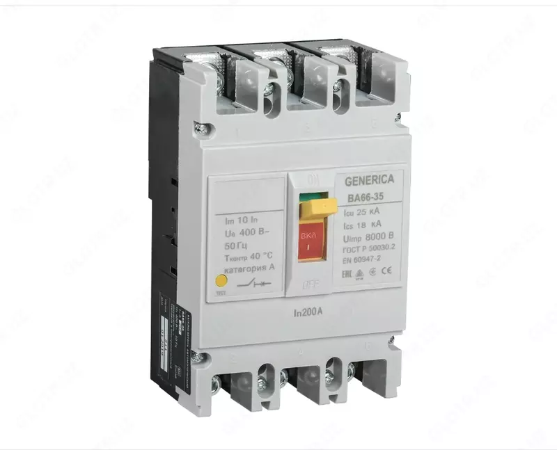 Автоматический выключатель ВА66-35 3Р 200А 25кА GENERICA