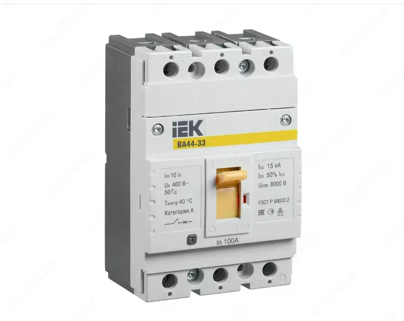 Автоматический выключатель ВА44-33 3Р 100А 15кА IEK - 