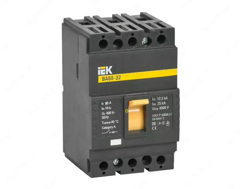 Автоматический выключатель ВА88-32 3Р 80А 25кА MASTER IEK