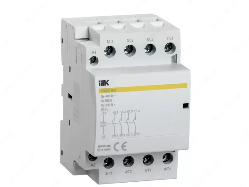 Контактор модульный КМ63-40М AC IEK