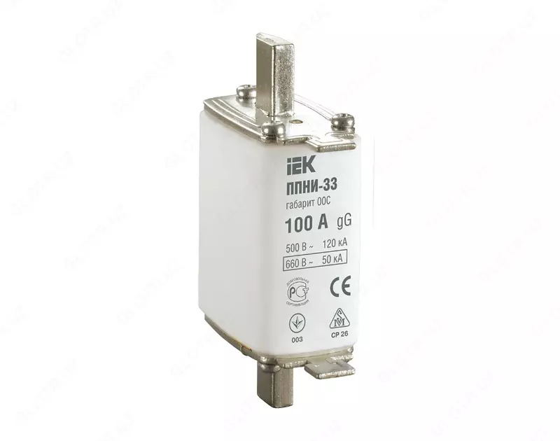  Плавкая вставка предохранителя ППНИ-33 габарит 00С 100А IEK - 