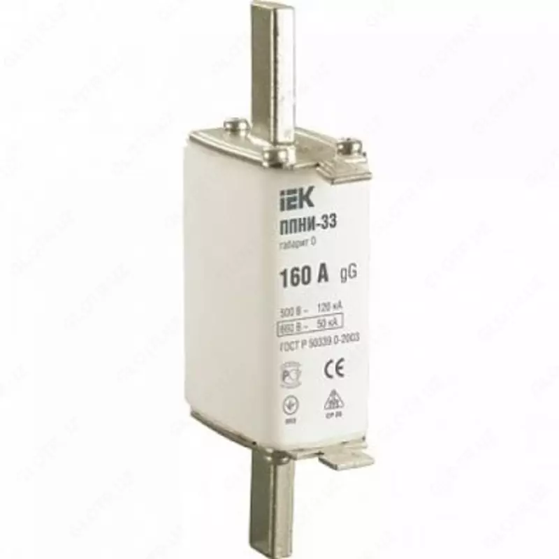 Плавкая вставка предохранителя ППНИ-33 габарит 00 160А IEK