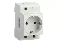 Розетка РАр10-3-ОПс заземлением на DIN-рейку IEK