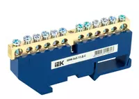 Шина N ноль на DIN-изоляторе ШНИ-6х9-12-Д-С IEK