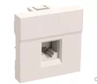 Розетка компьютерная РКИ-20-00-П RJ-45 UTP кат.5e (на 2 модуля) ПРАЙМЕР белая IEK