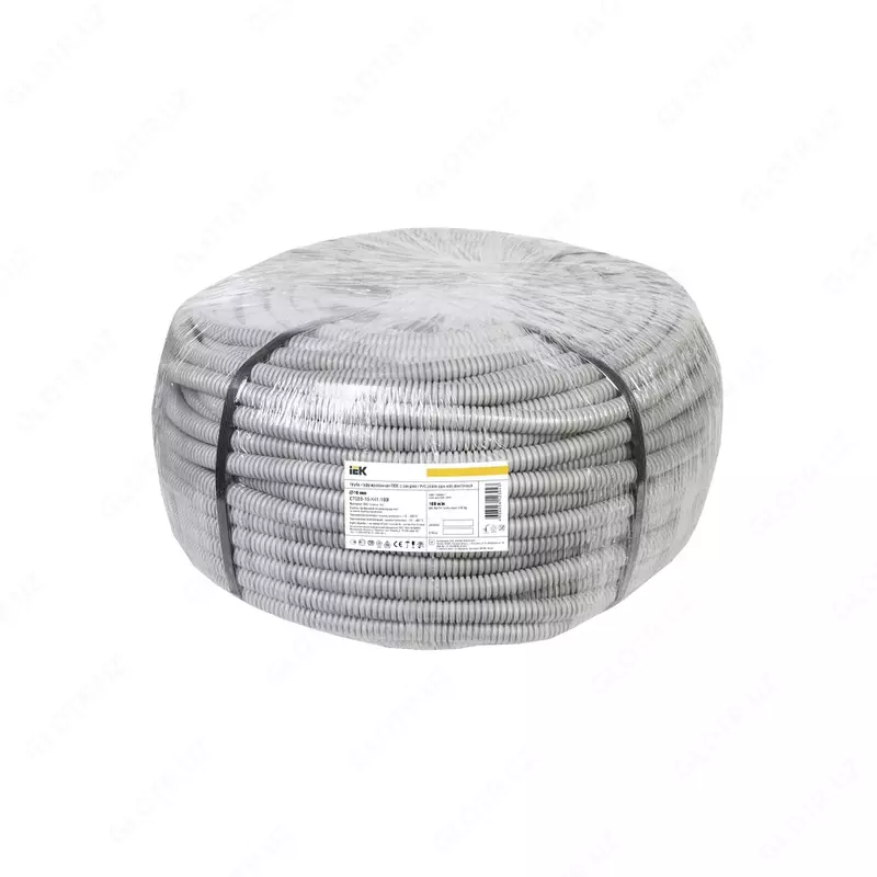  ELASTA Gofrirovka qilingan PVX quvur d=20mm probli (100m) IEK - 