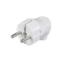  Demontaj qilinadigan burchakli vilka VPu11-01-St topraklama kontakti 16A oq IEK - 