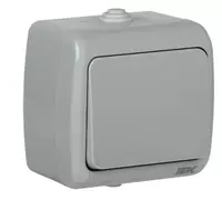  Выключатель 1-клавишный для открытой установки ВС-20-1-0-А 10А IP54 AQUATIC IEK - 