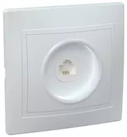  Yagona telefon rozetkasi RT10-KB QUARTA IEK  oq - 