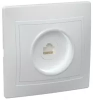 Розетка 1-местная компьютерная РК10-КБ КВАРТА IEK  белый