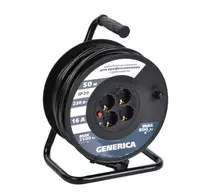  Катушка УК50 с термозащитой 4 места 2P+PE/50м 3х1 5 мм2 GENERICA - 