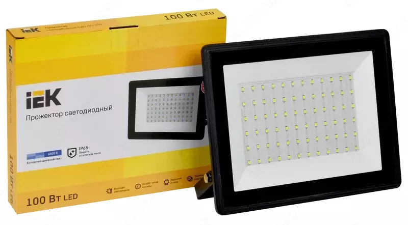  Прожектор светодиодный СДО 06-100 IP65 6500K черный IEK - 
