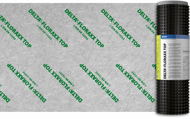 Дренажная мембрана с перфорацией и геотекстилем DELTA®-FLORAXX