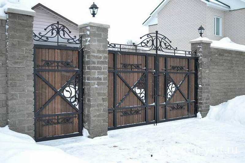 Ворота из профильной трубы