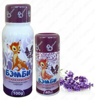 Детская присыпка "БЭМБИ" 40г с лавандой