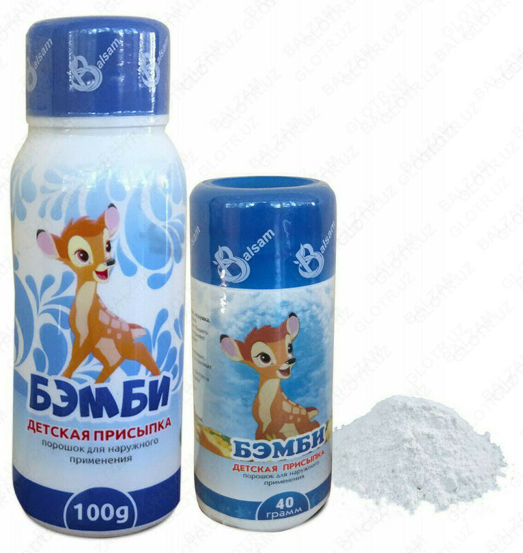 Детская присыпка "БЭМБИ" 100г - 7 360 сум