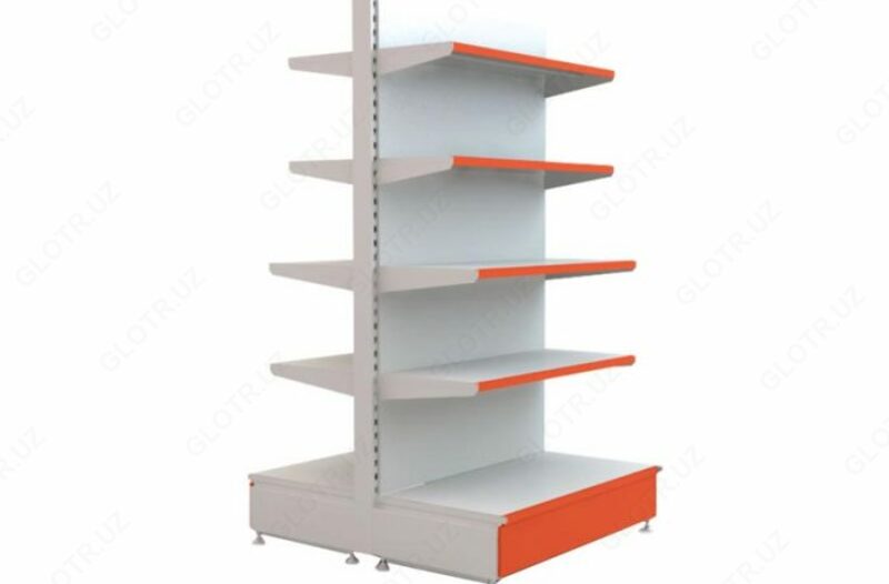 Торговый стеллаж двухсторонний