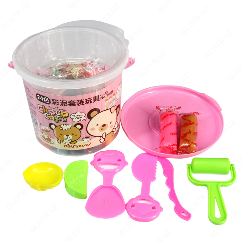 Цветной пластилин Deli 7025