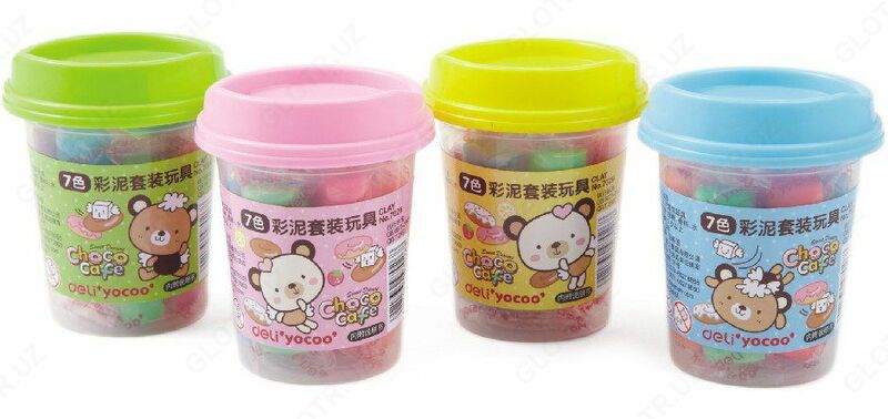 Deli 7026 rangli plastilin