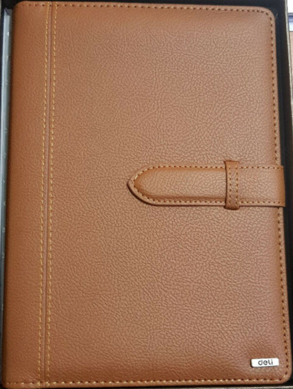 Коричневый ежедневник Deli 3196 - 123 800 so'm