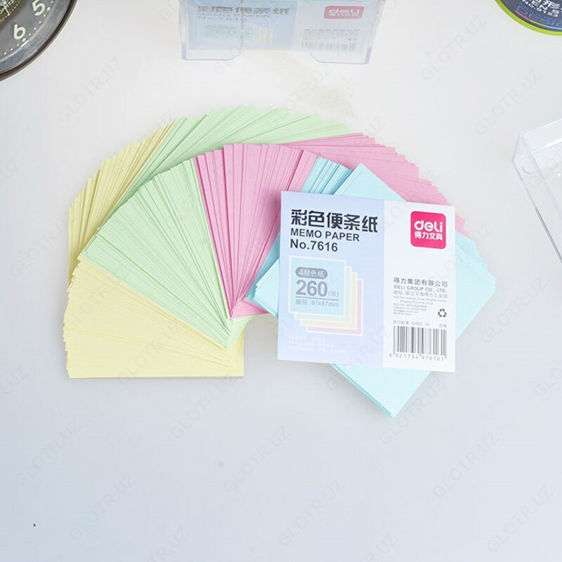 Бумага для заметок с подставкой Deli 7616 - 13 000 so'm