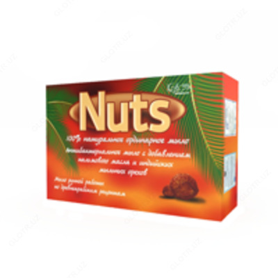 Мыло ручной работы с мыльными орешками Nuts - 42 000 сум / шт.