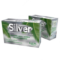 Мыло "Silver" ручной работы с добавлением наночастиц серебра