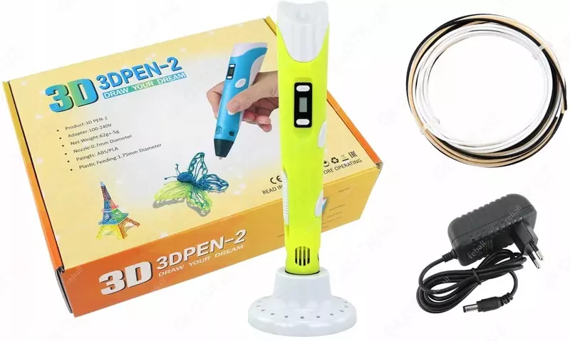 3Д ручка для детского творчества с набором пластика