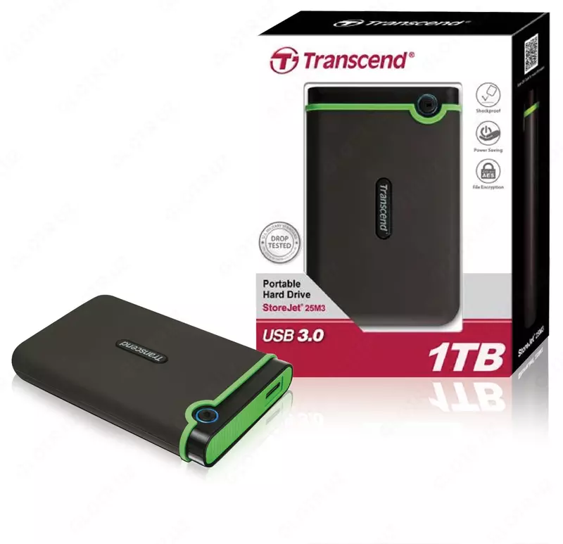 Внешний носитель переносной хард Transcend HDD USB 1Tb