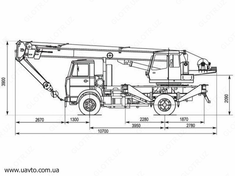 MAZ-KS-45729A-0-01 mobil kran - 1 100 000 000 so'm