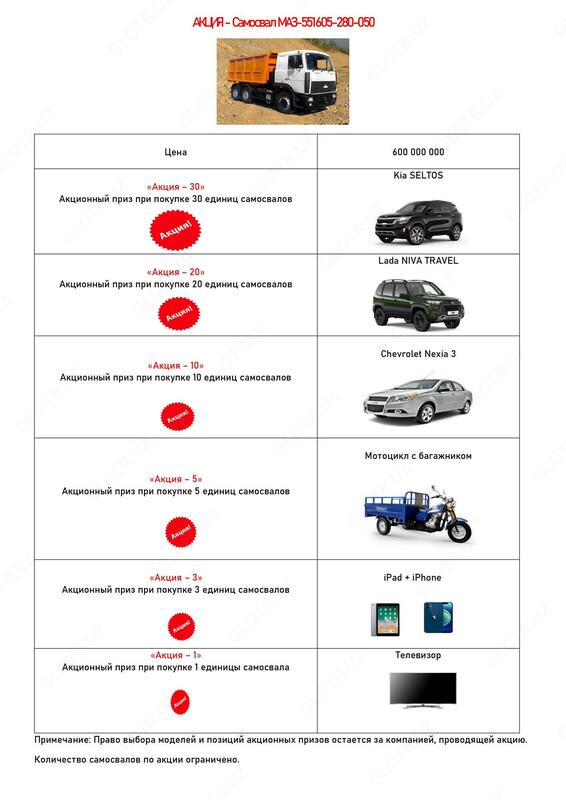 620 000 000 сум Самосвал МАЗ-551605-280-050