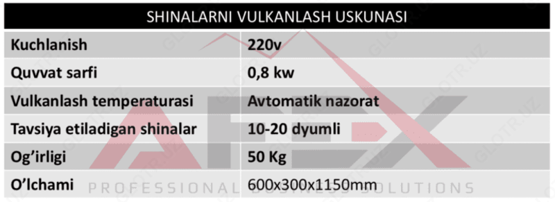 6 579 776.5 сум Вулканизатор для ремонта шин AF-SD14